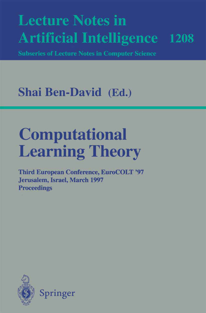 Computational Learning Theory - Shai Ben-David