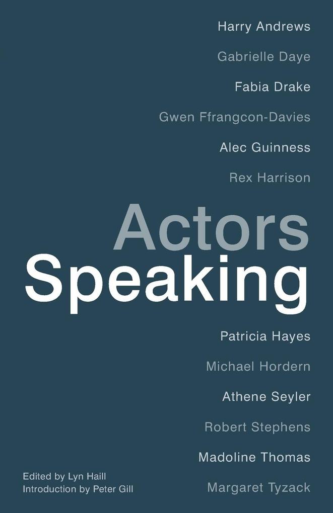 Actors Speaking