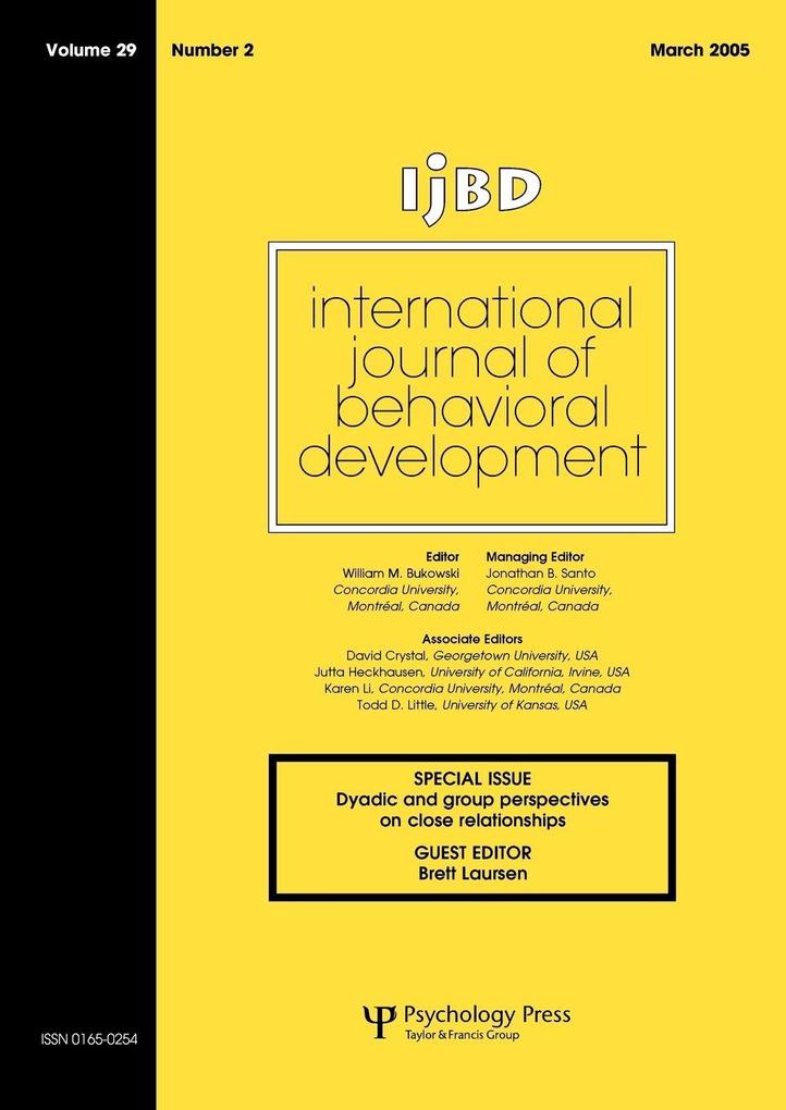 International Journal of Behavioral Development Volume 29