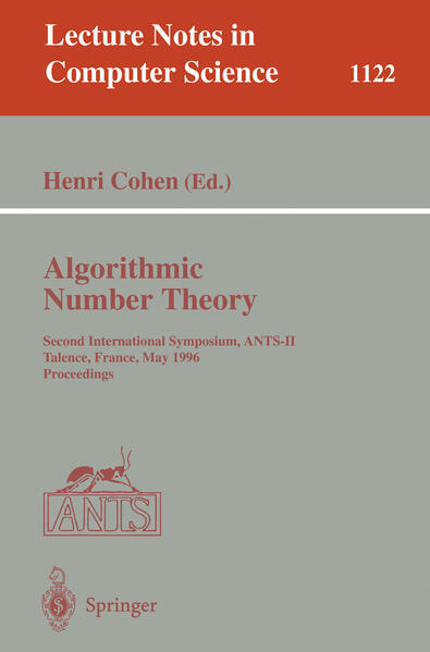 Algorithmic Number Theory - Henry Cohen