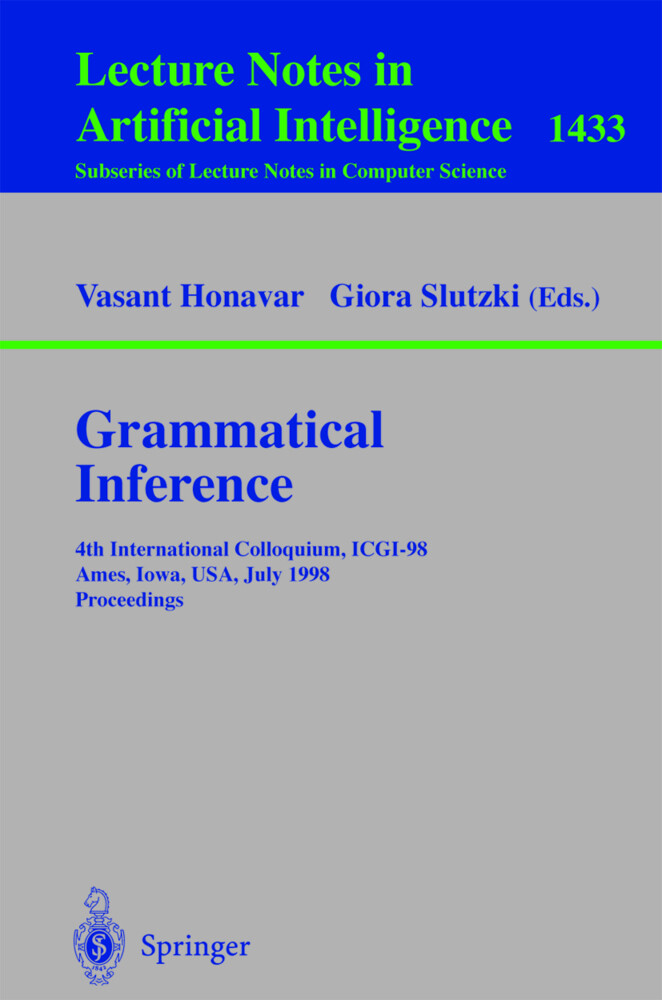 Grammatical Inference - Vasant Honavar/ Giora Slutzki