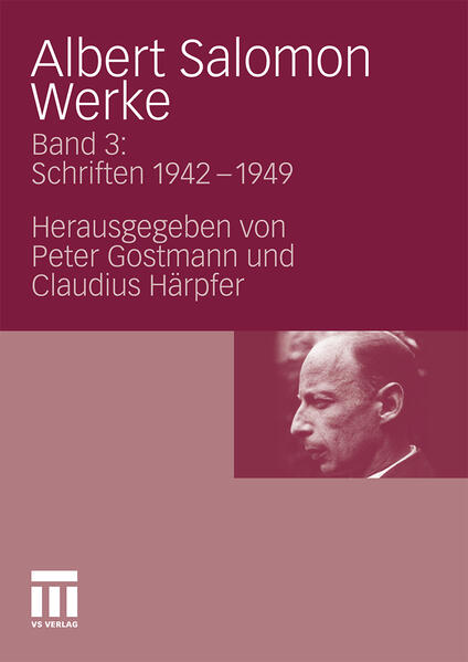 Albert Salomon Werke - Karin Ikas/ Gerhard Wagner