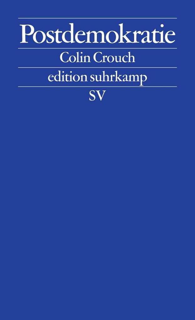 Suhrkamp Verlag Postdemokratie