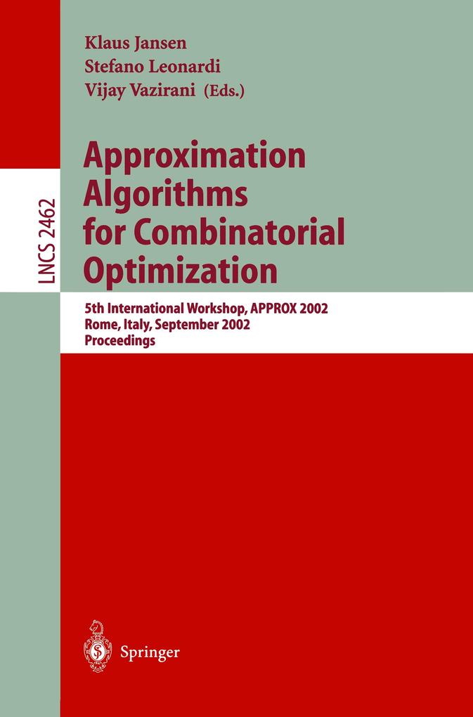 Approximation Algorithms for Combinatorial Optimization