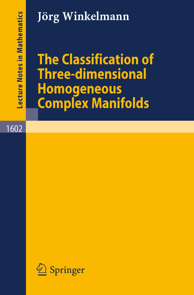 The Classification of Three-dimensional Homogeneous Complex Manifolds