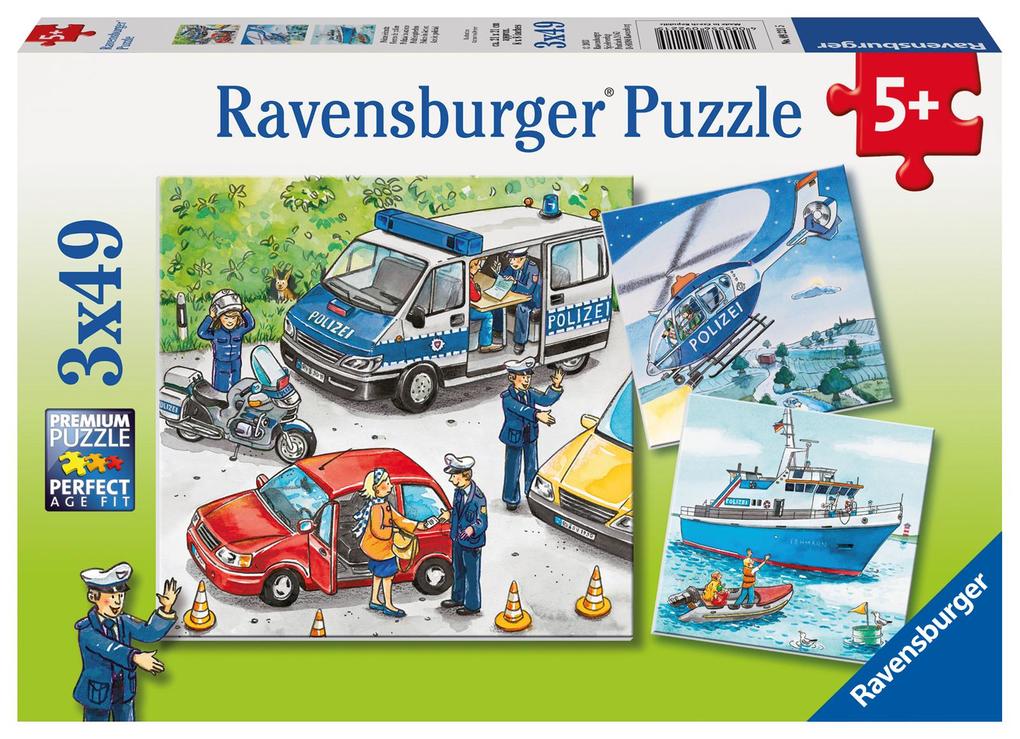 Image of Ravensburger Polizeieinsatz 49 Teile Puzzle Ravensburger-09221