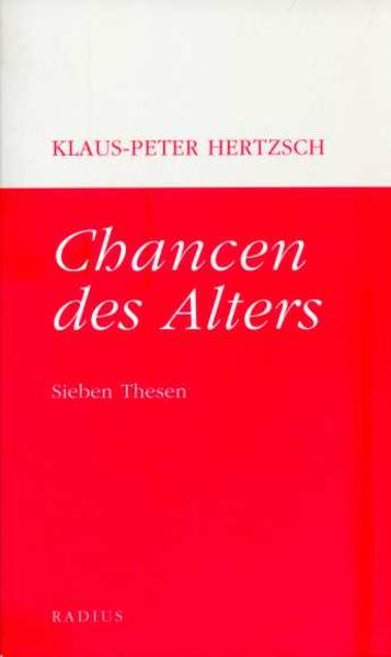 Chancen des Alters - Klaus-Peter Hertzsch