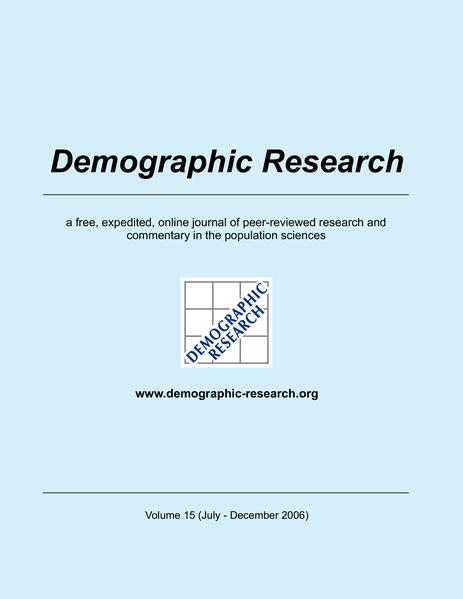 Demographic Research Volume 15