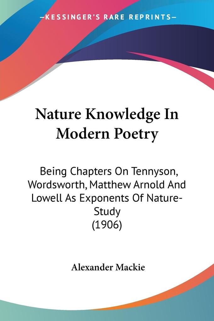 Nature Knowledge In Modern Poetry