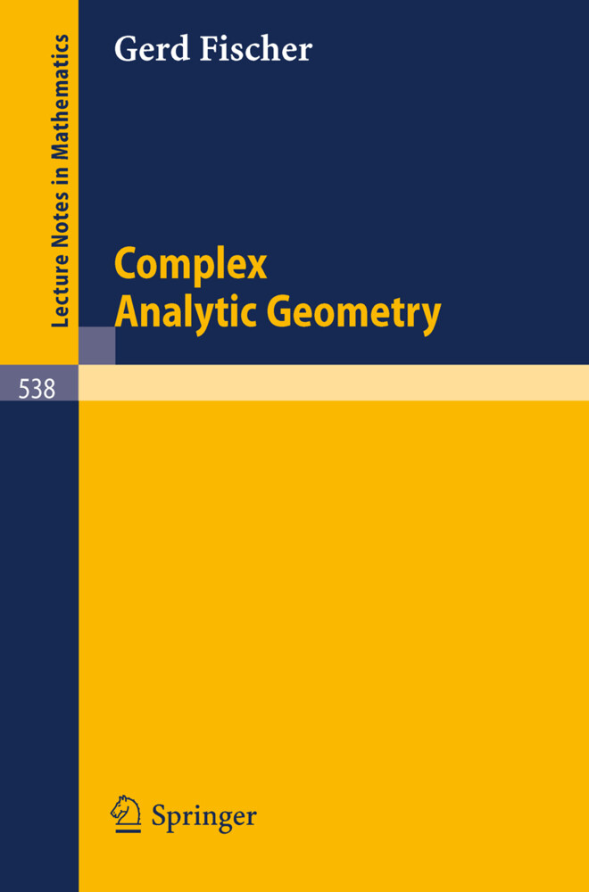 Complex Analytic Geometry - Gerd Fischer