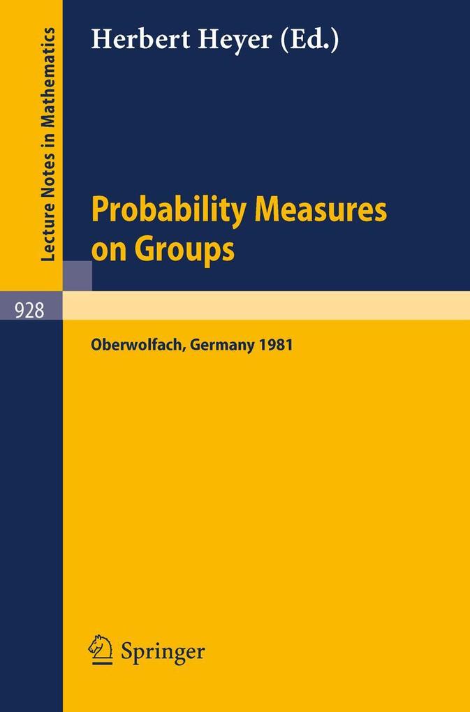 Probability Measures on Groups