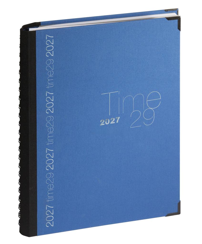 TIME 29 mit Spirale Farbe blau 2027