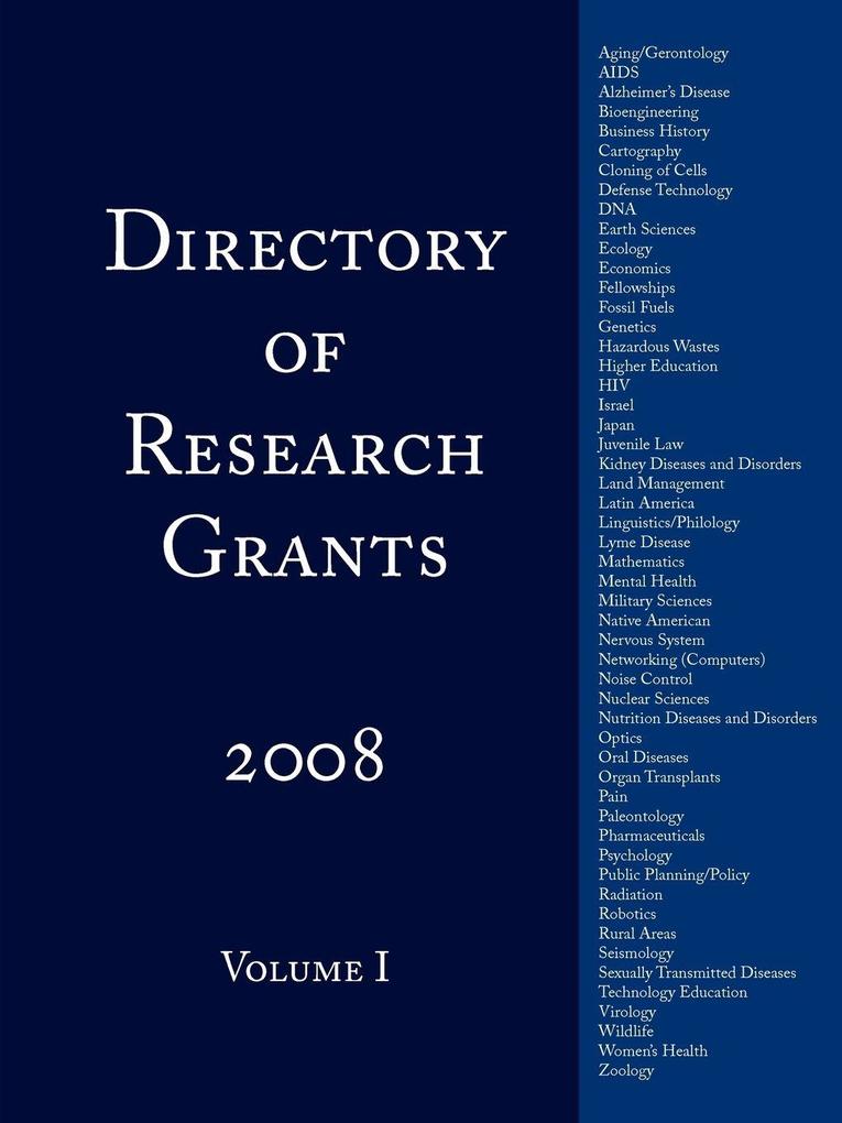 Directory of Research Grants 2008