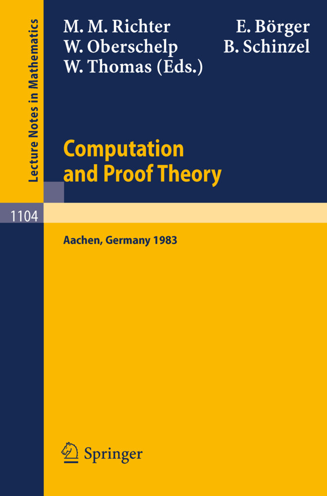Proceedings of the Logic Colloquium. Held in Aachen July 18-23 1983