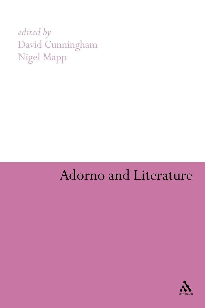 Adorno and Literature