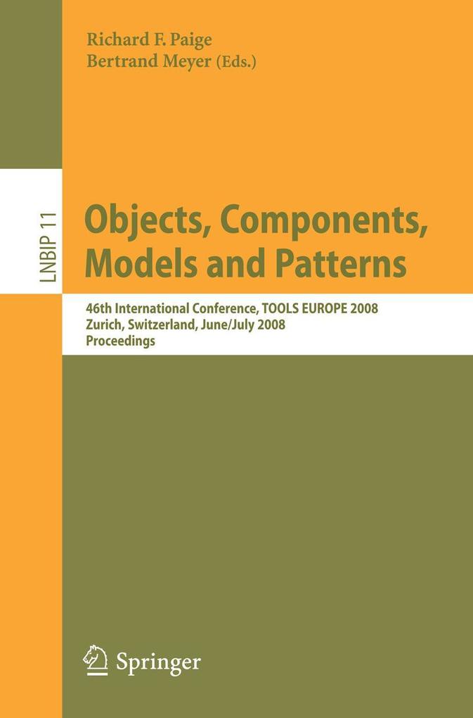 Objects Components Models and Patterns