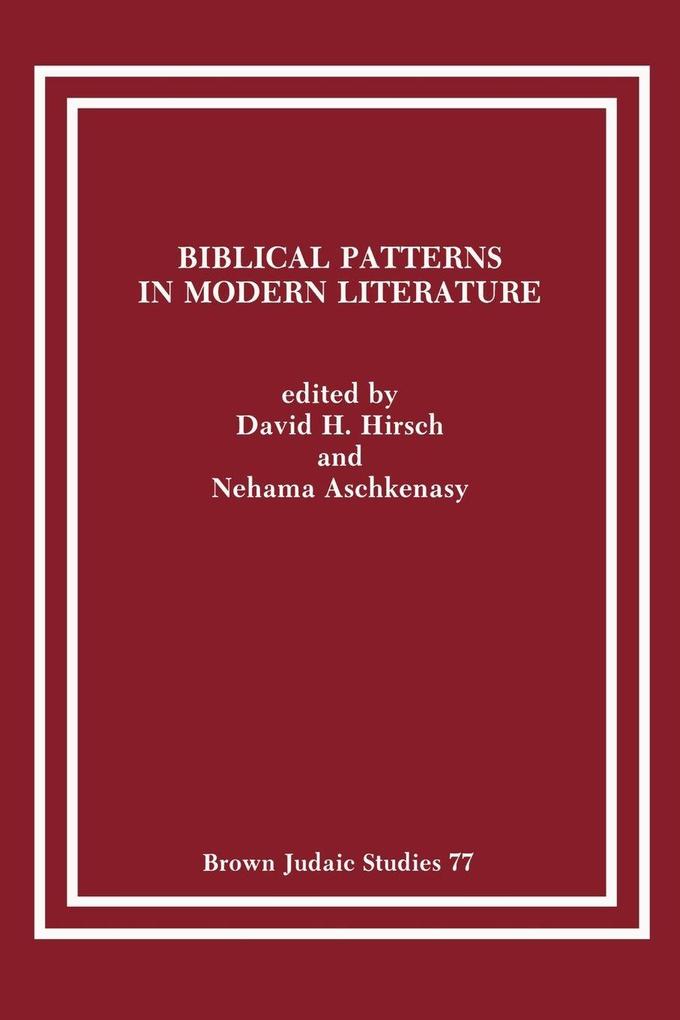 Biblical Patterns in Modern Literature