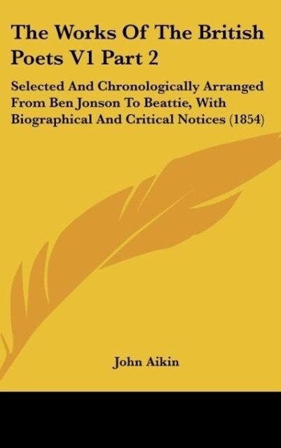 The Works Of The British Poets V1 Part 2 - John Aikin
