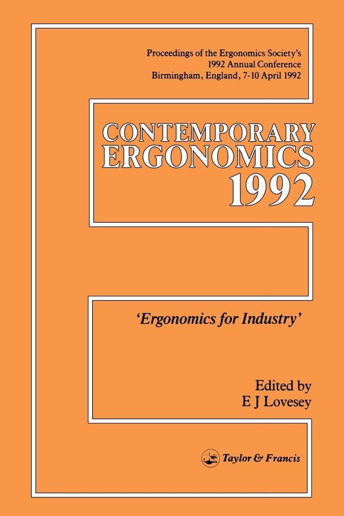 Contemporary Ergonomics