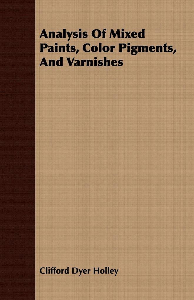 Analysis Of Mixed Paints Color Pigments And Varnishes