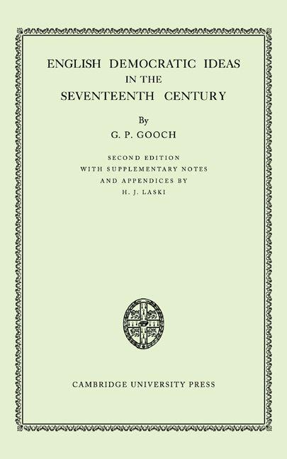 English Democratic Ideas in the Seventeenth Century
