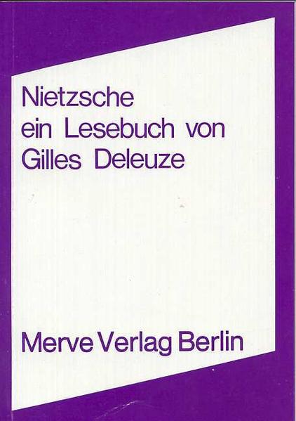 Merve Nietzsche, Fachbücher Von Gilles Deleuze, Ronald Voullie - Bild 3