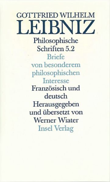 Briefe von besonderem philosophischen Interesse. Lettres d' importance pour la philosophie.Tl.2