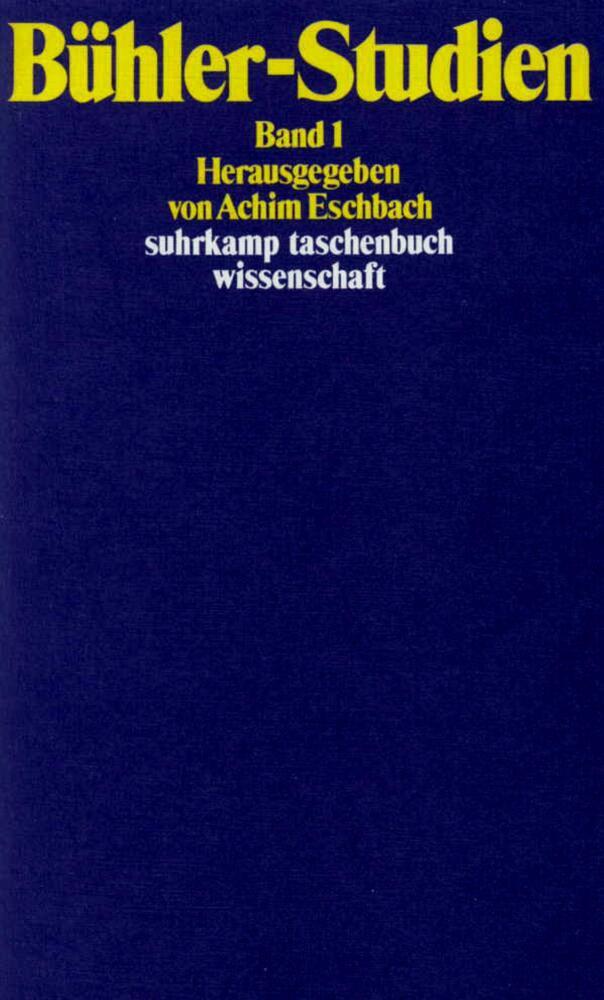 Bühler-Studien. Bd.1