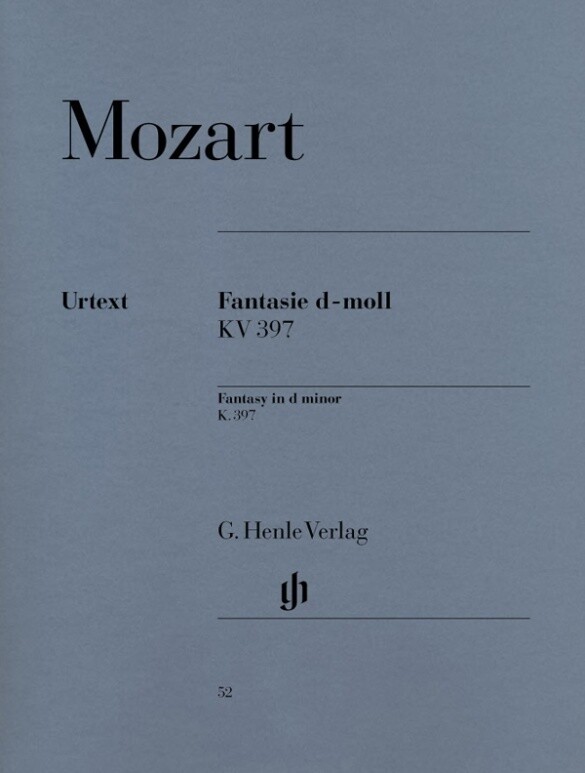 Mozart Wolfgang Amadeus - Fantasie d-moll KV 397 (385g)