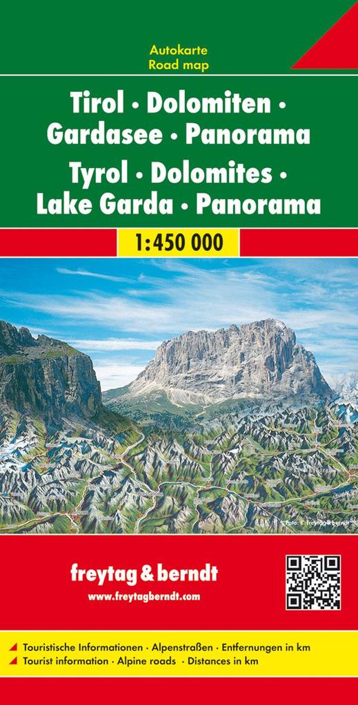 Tirol - Dolomiten - Gardasee Panorama 1 : 450 000