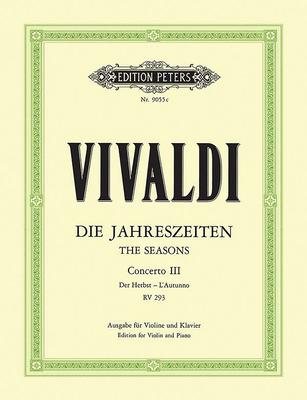 Die Jahreszeiten: Konzert für Violine Streicher und Basso continuo F-dur op. 8 Nr. 3 RV 293 Der Herbst