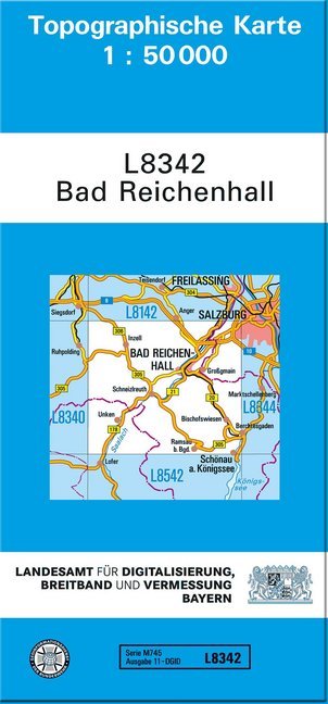 Topographische Karte Bayern Bad Reichenhall