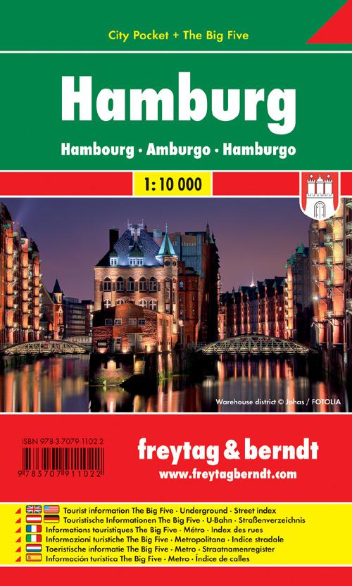 Hamburg 1 : 10 000 City Pocket
