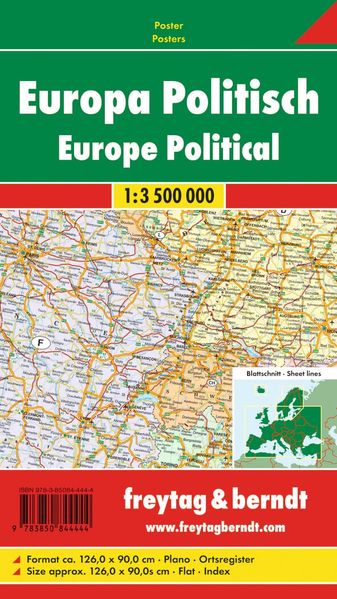 freytag & berndt Poster Europa politisch 1:35 Mio.