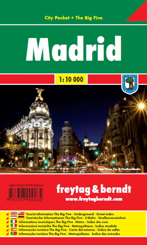Madrid Stadtplan 1:10.000 City Pocket + The Big Five