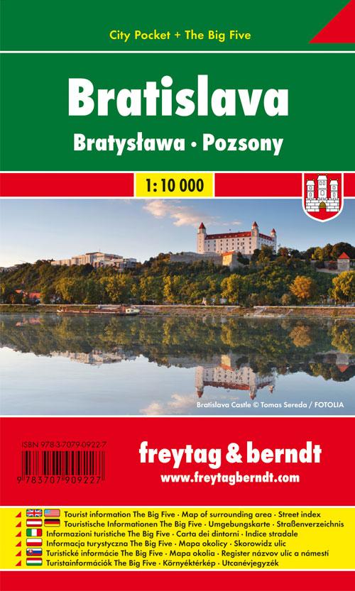 Bratislava Stadtplan 1:10.000 City Pocket + The Big Five