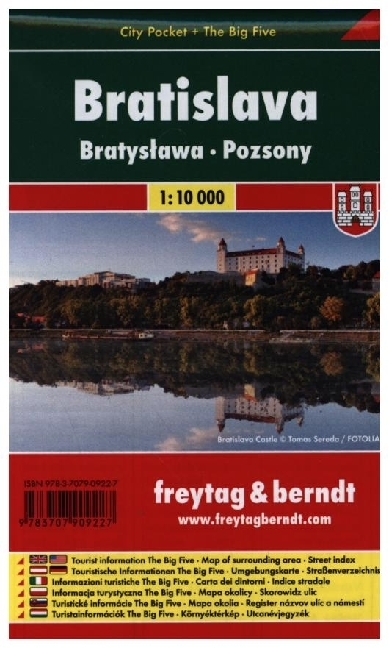 Bratislava Stadtplan 1:10.000 City Pocket + The Big Five