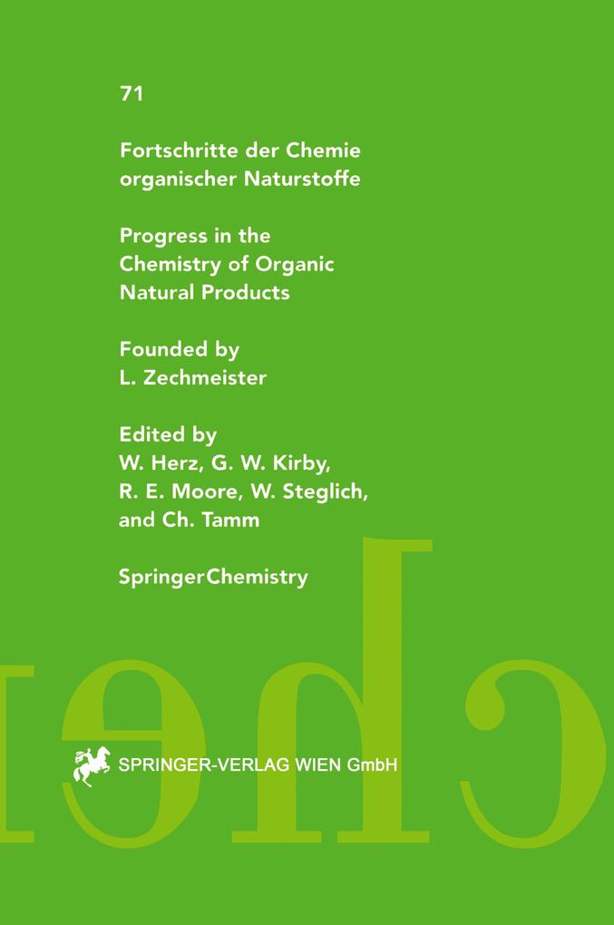 Fortschritte der Chemie organischer Naturstoffe / Progress in the Chemistry of Organic Natural Products - A. Andersen/ S. B. Christensen/ D. Deepak