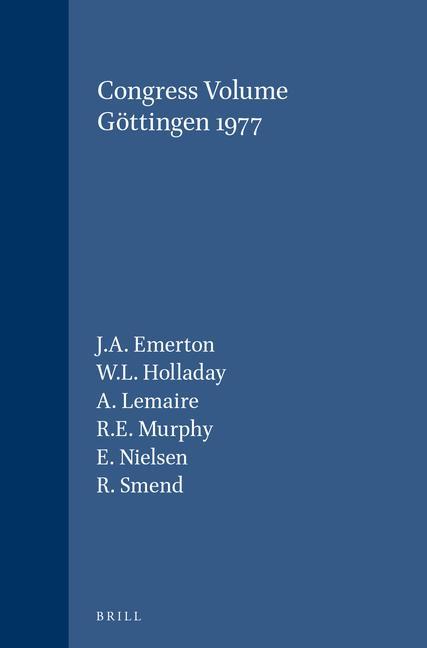 Congress Volume Göttingen 1977