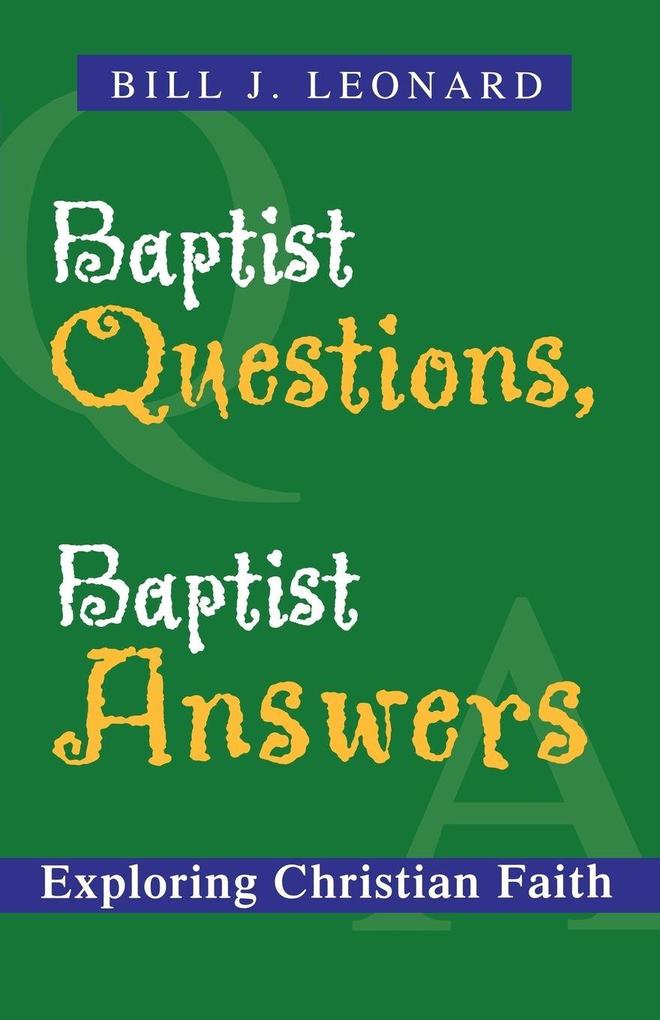 Baptist Questions Baptist Answers