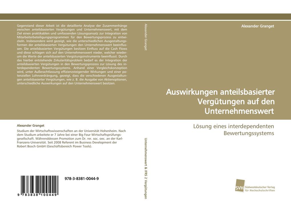 Auswirkungen anteilsbasierter Vergütungen auf den Unternehmenswert