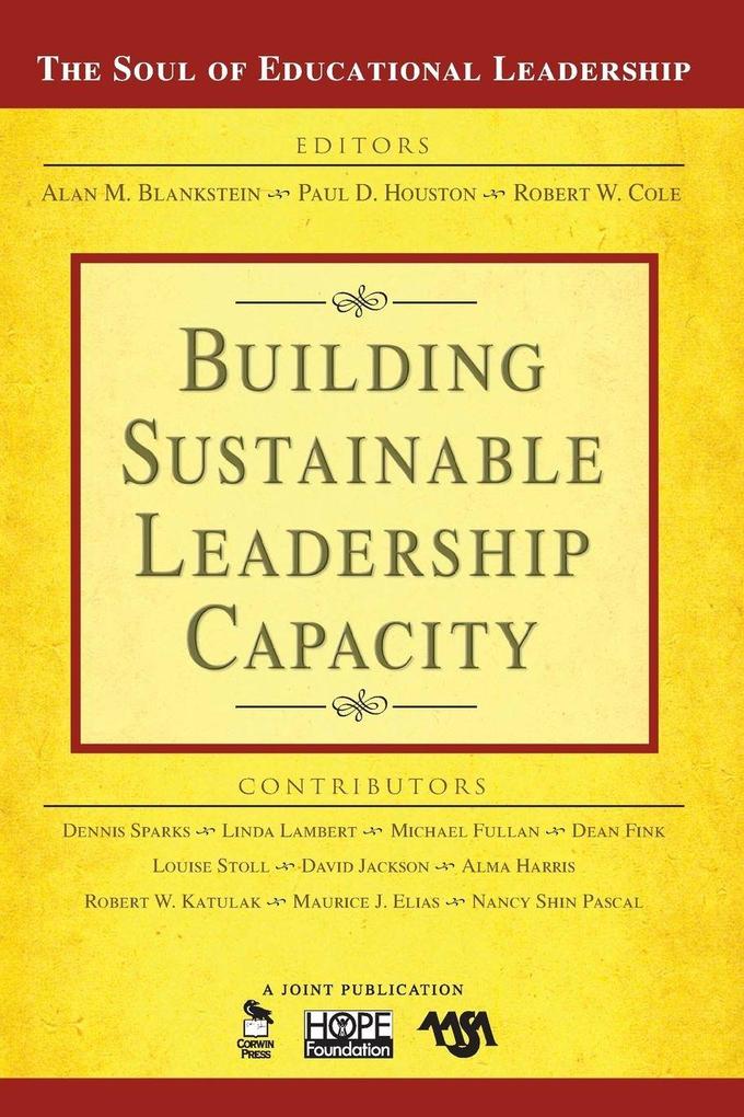Building Sustainable Leadership Capacity