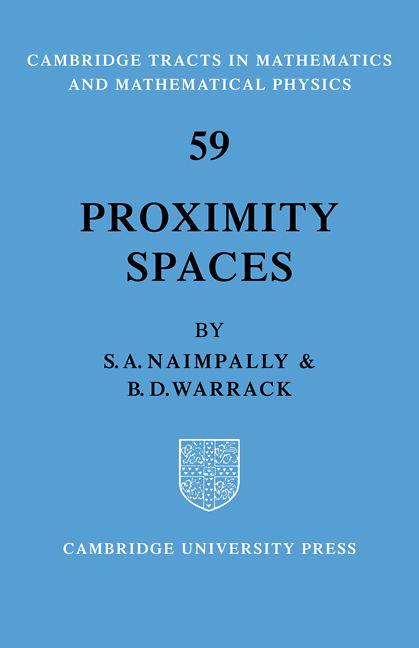 Proximity Spaces
