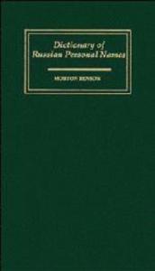 Dictionary of Russian Personal Names
