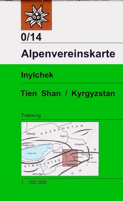 Alpenvereinskarte Inylchek - Tienschan-West / Kyrgyzstan