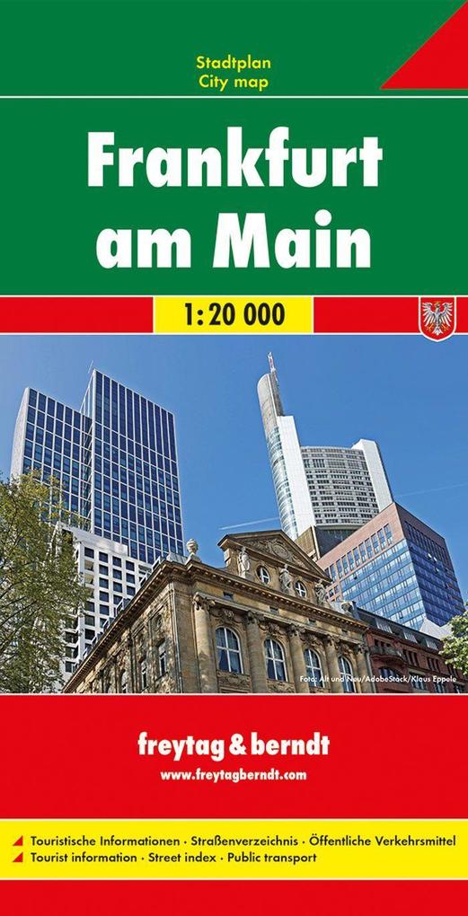 Frankfurt am Main Stadtplan 1:20.000. Fráncfort del Meno. Frankfort aan de Main; Francfort-sur-le-