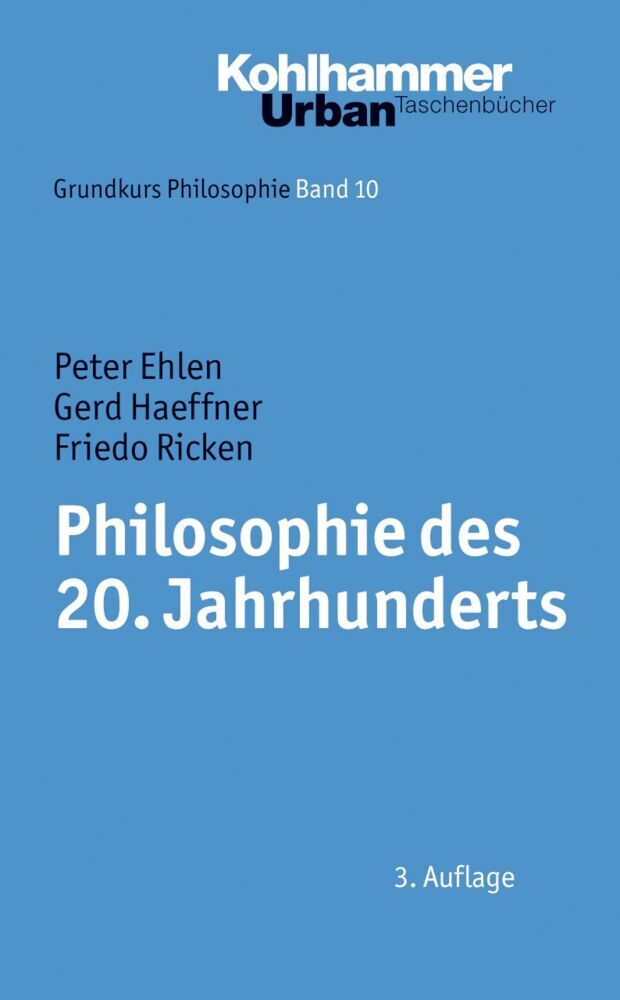 Kohlhammer Philosophie Des 20. Jahrhunderts