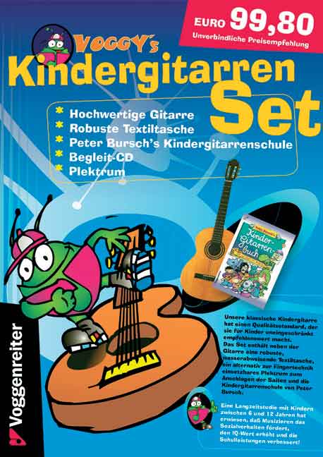 Voggy's Kindergitarren-Set Gitarrengröße 3/4