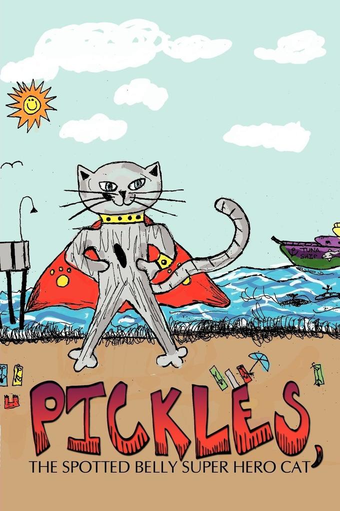 Pickles The Spotted Belly Super Hero Cat