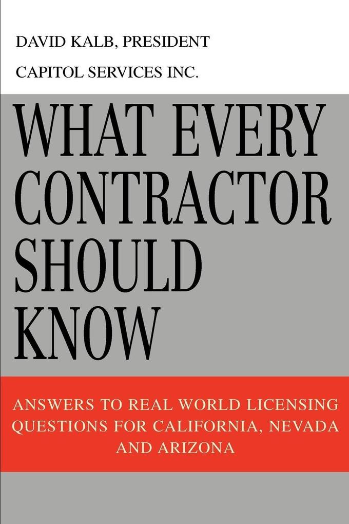 What Every Contractor Should Know